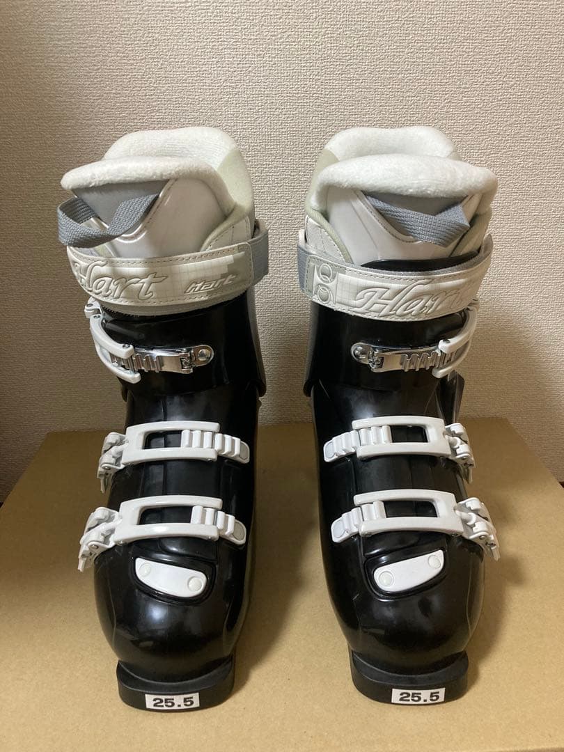 【未使用】HART スキーブーツ 25.5 ブラック/ホワイト/レディース