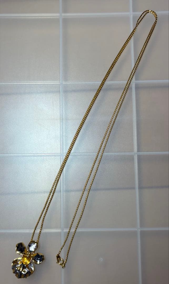 RISIS　22K　蘭ネックレス　ジュエリー　ループタイ　＊新品・未使用品＊