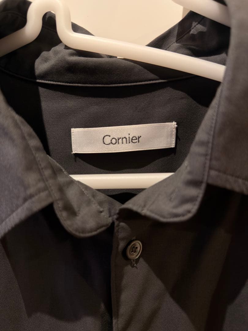 トップス Cornier Super180's WORSTED WOOL SHIRTS M