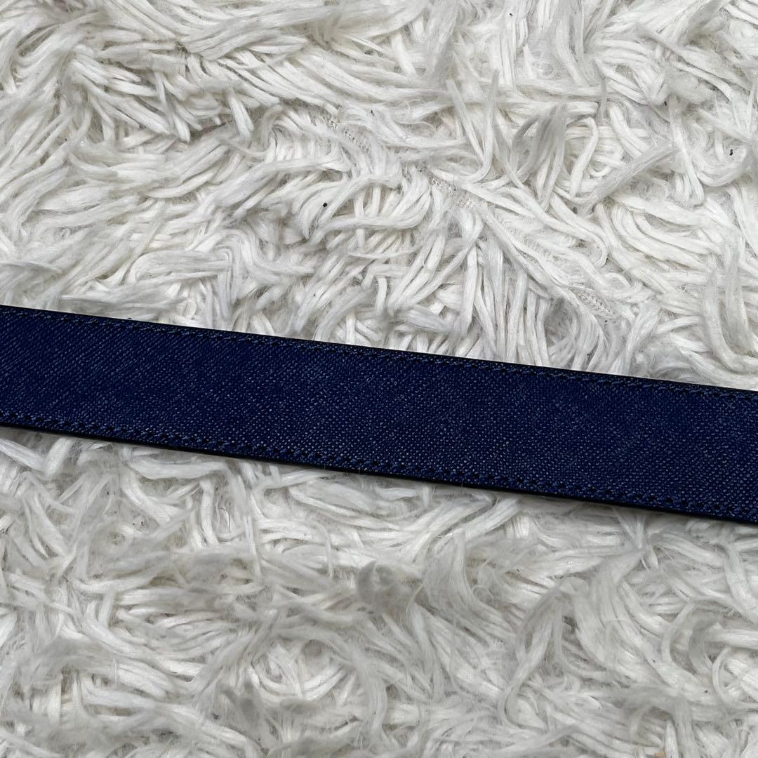 美品✨ヴィヴィアンウエストウッド　オーブロゴ　ベルト　レザー　ネイビー