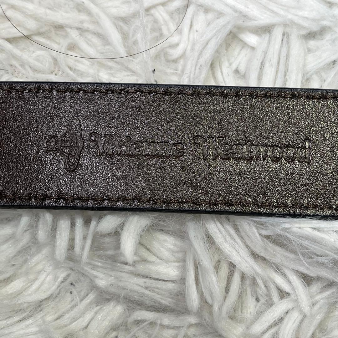 美品✨ヴィヴィアンウエストウッド　オーブロゴ　ベルト　レザー　ネイビー