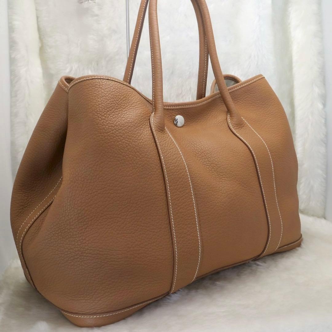 ✨新品展示品✨HERMES❤️ガーデンパーティPM♪大人気ゴールド✨