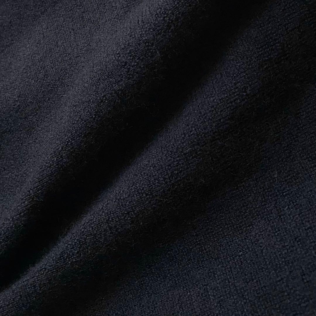 【定価4万✨】ドゥーズィエムクラス　スムースニットガウンコート　ネイビー　ウール