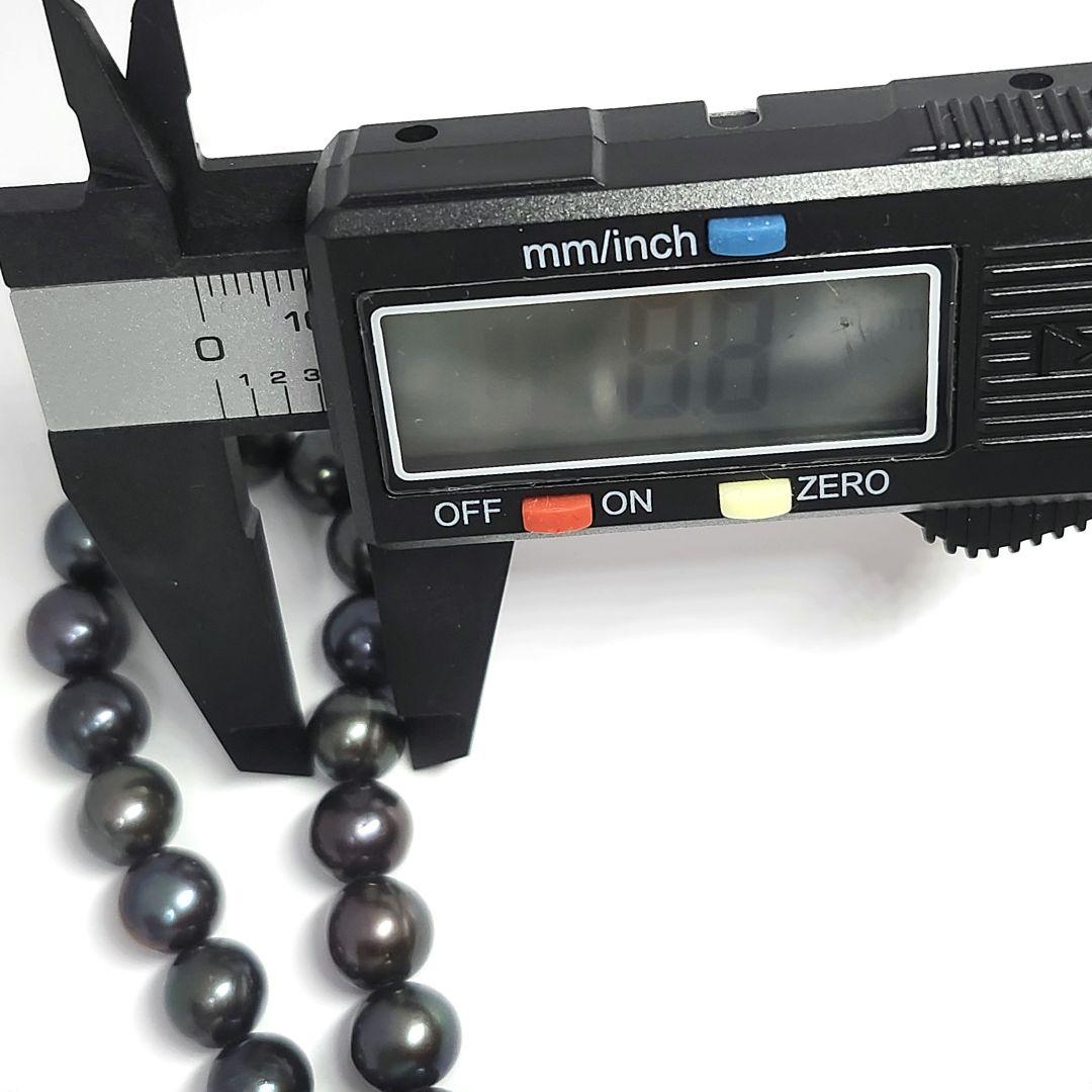 高級 美品 真珠 黒蝶真珠 タヒチ産 ブレスレット ブラック レディース