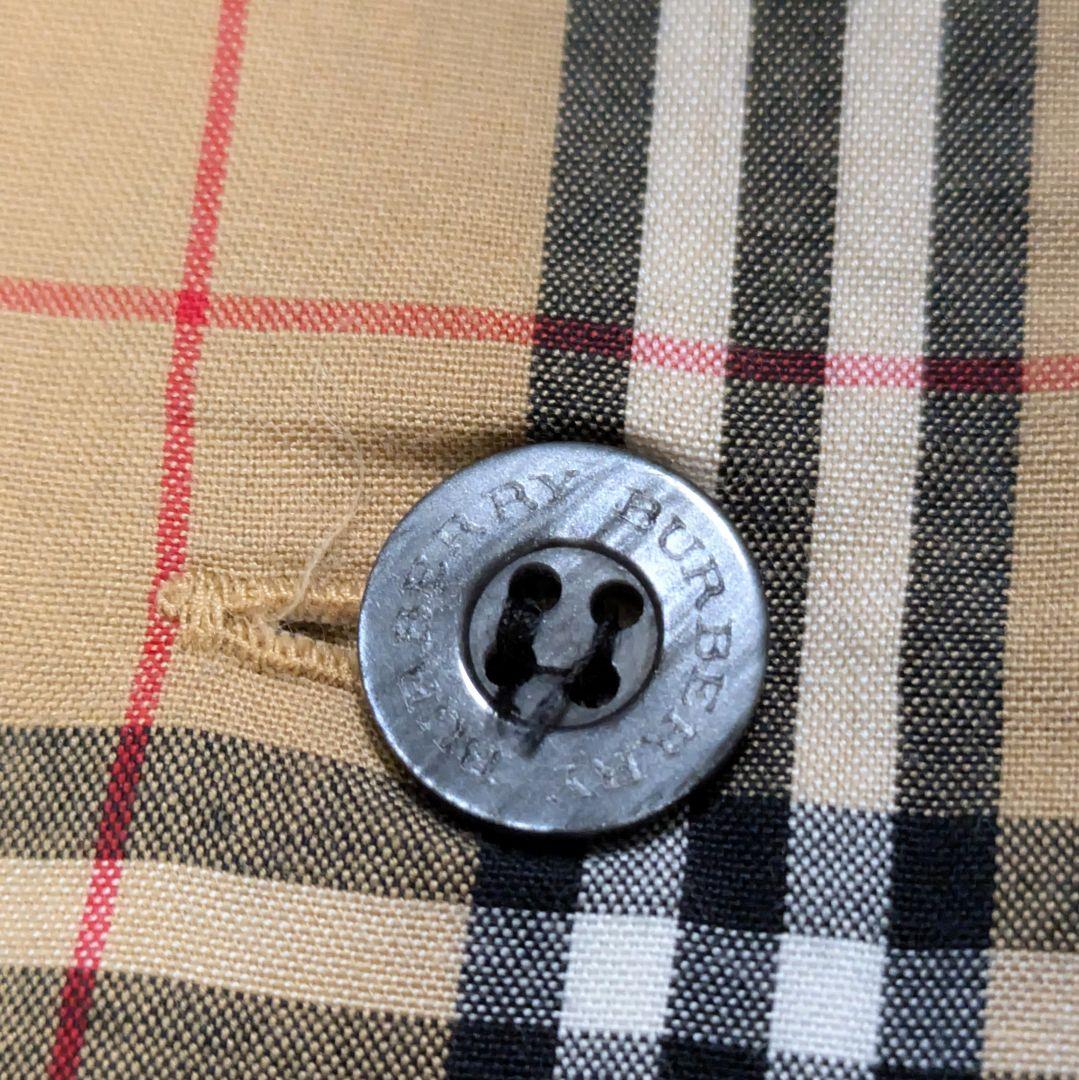 ✨️極美品✨️バーバリーロンドン ノバチェックシャツ ベージュ ロゴ刺繍 M