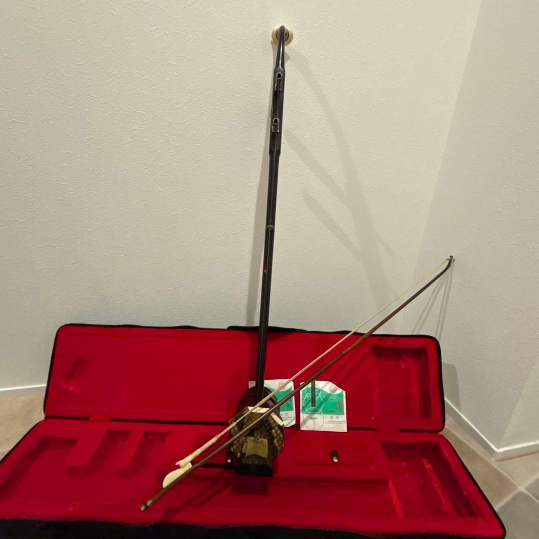 N*o様 【希少品】高級 二胡 宋廣寧製 付属品 ケース付き現状渡し