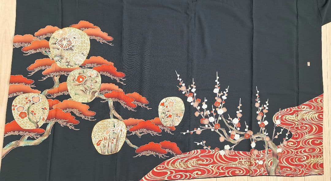 着物リメイクワンピース3645