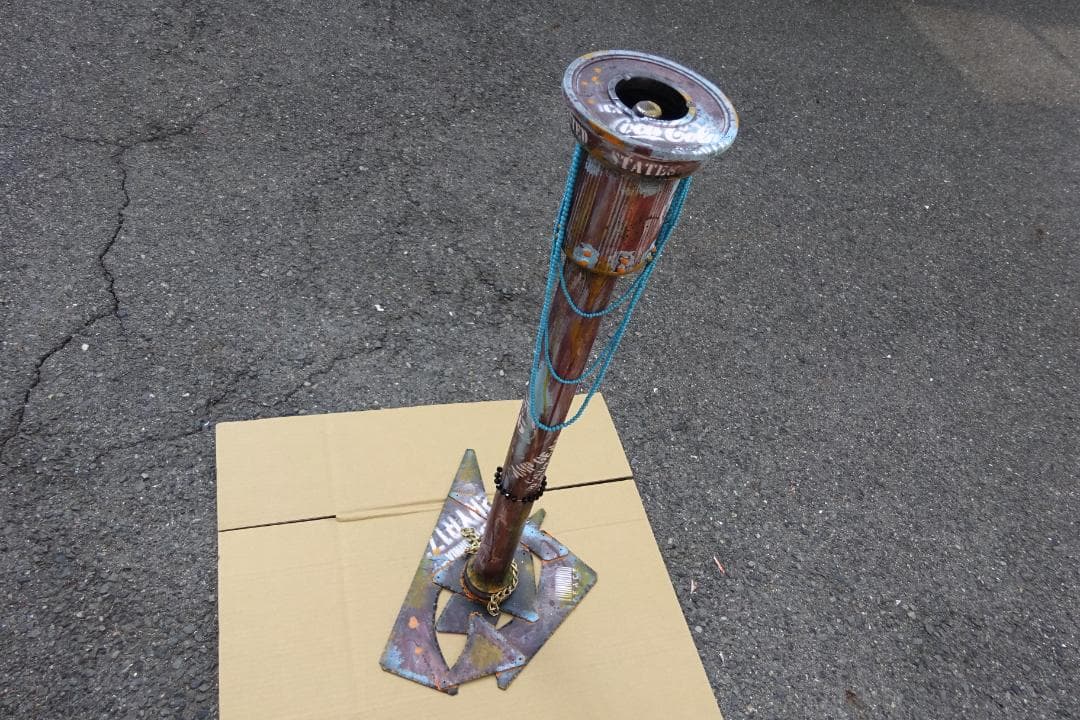 ヴィンテージ レトロなスモーキングスタンド 灰皿 アッシュトレイ 煙草