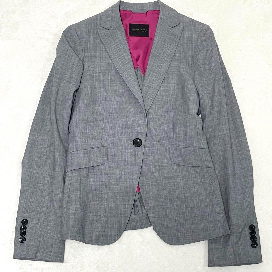 トゥモローランドコレクション　スラックススーツ　イタリア製生地　美品　ジャケット
