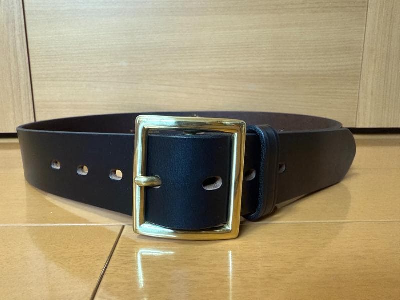 ホーウィン　クロムエクセル　本革　牛革ベルト　ブラック　日本製　新品・未使用品