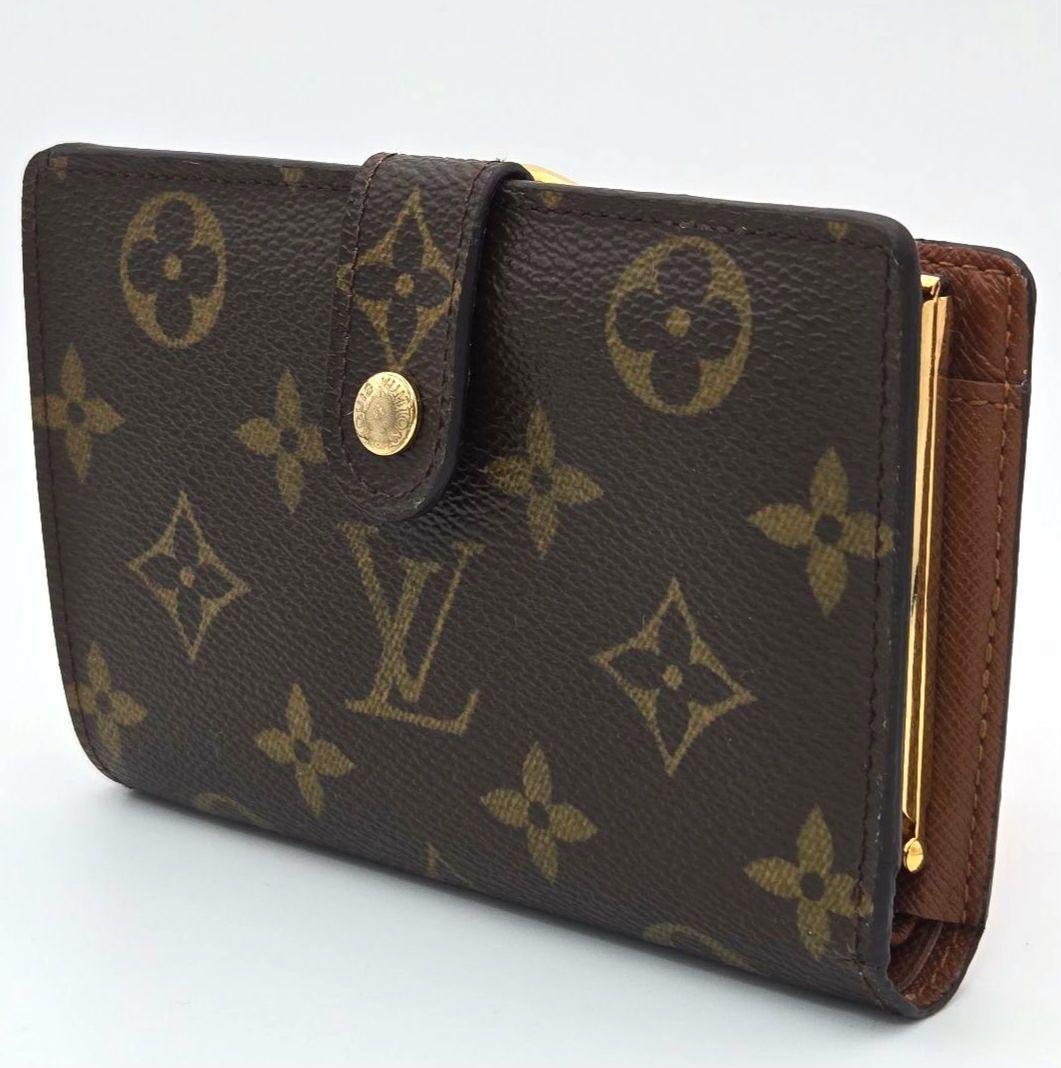 ルイヴィトン モノグラム ポルトモネビエ ヴィエノワ がま口 二つ折り財布
