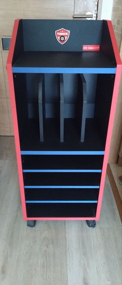 TOMICA キャスター付きオープンシェルフ　ランドセルラック