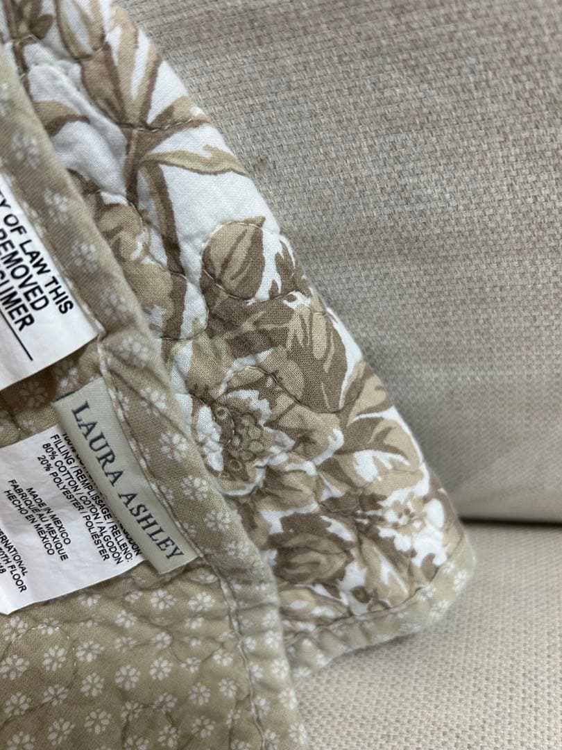 ローラアシュレイ ベッド リネン ベッドカバー キルト 花柄 ダブル クイーン