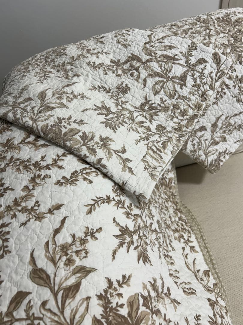 ローラアシュレイ ベッド リネン ベッドカバー キルト 花柄 ダブル クイーン