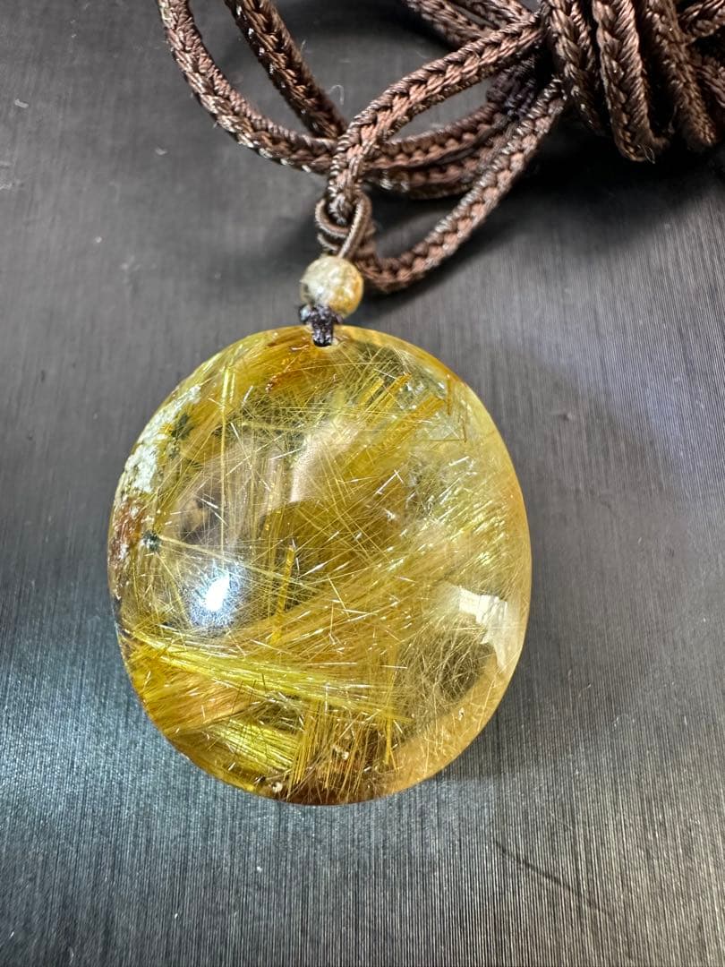 ルチルクォーツ ペンダント ネックレス