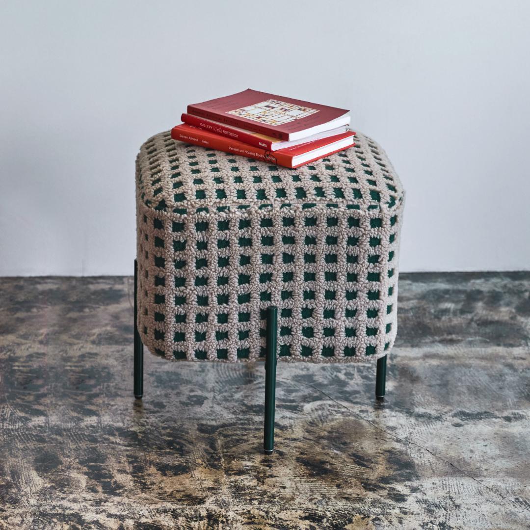 モダン スツール 椅子 緑色 オットマン ソファー チェアー レトロインテリア