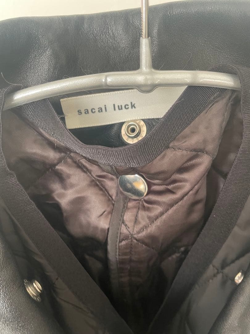 希少！sacai ファー付きレザーライダース
