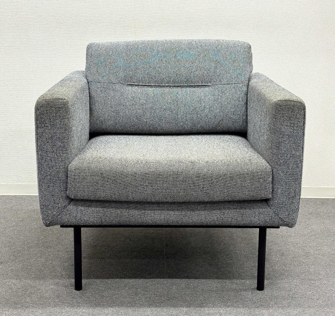 アンドリューワールド■エレメント　ラウンジ チェア　グレー　1Pソファ