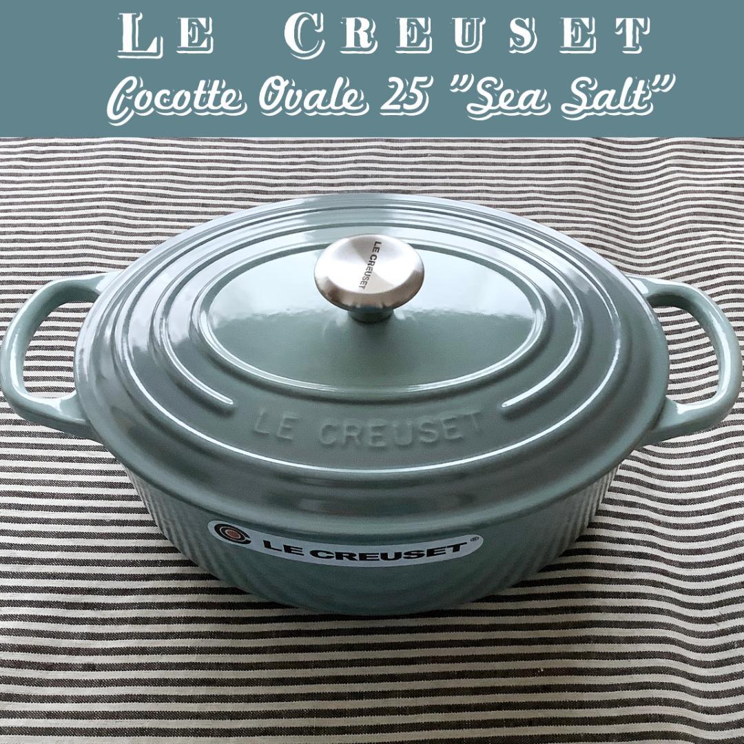 【ルクルーゼジャポン正規品】ココットオバル 25センチ シーソルト色