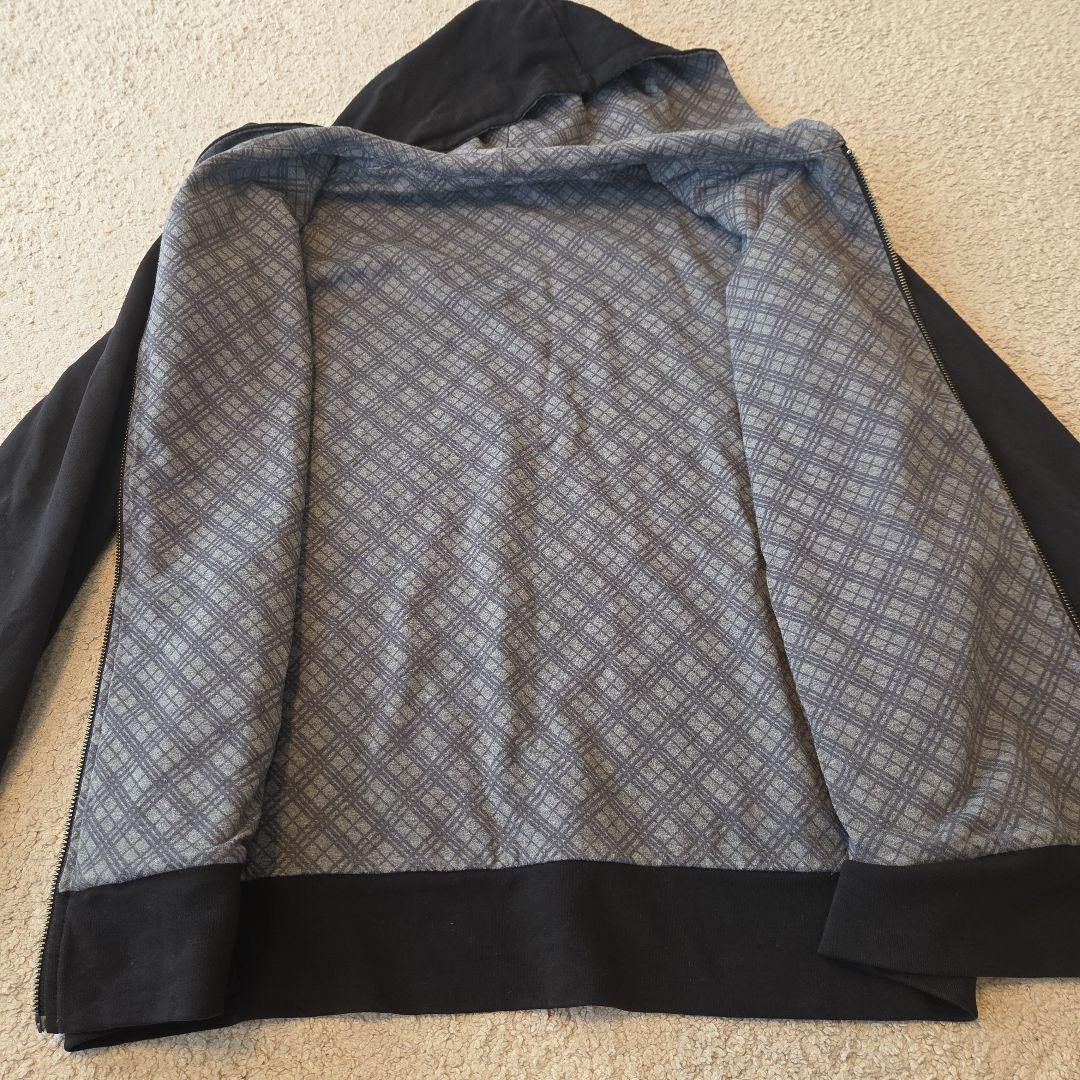 BURBERRY BLACK LABEL ジップパーカー リバーシブル 黒 Ｌ