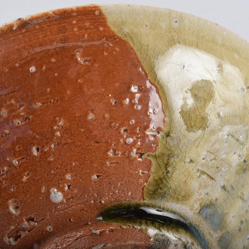 茶道具　信楽焼　平茶碗　銘布引　金継直し　堀内宗完(兼中斎)極め箱　VR9024