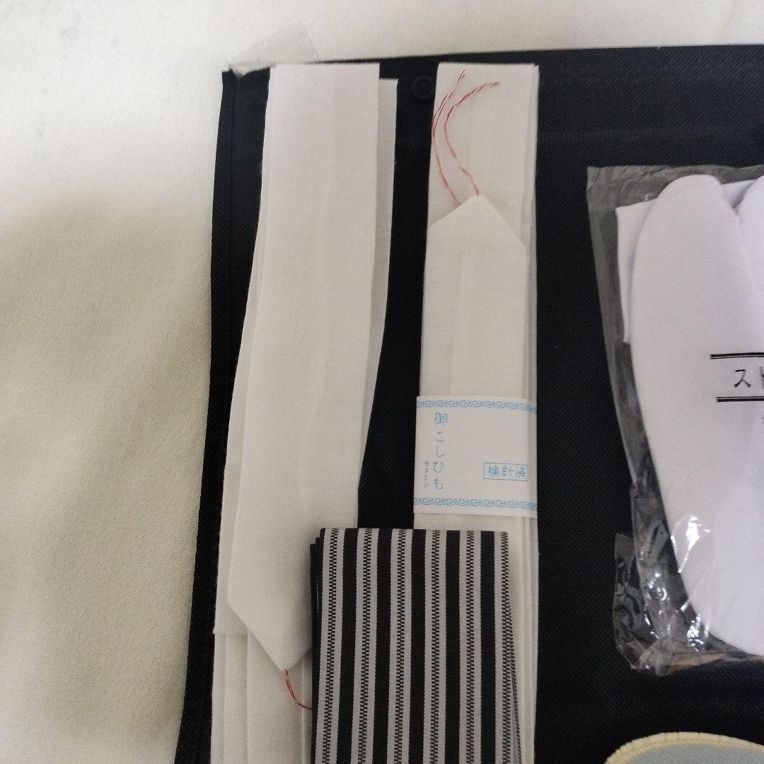 七五三 着物 紺色 鷹兜柄 付属品付き