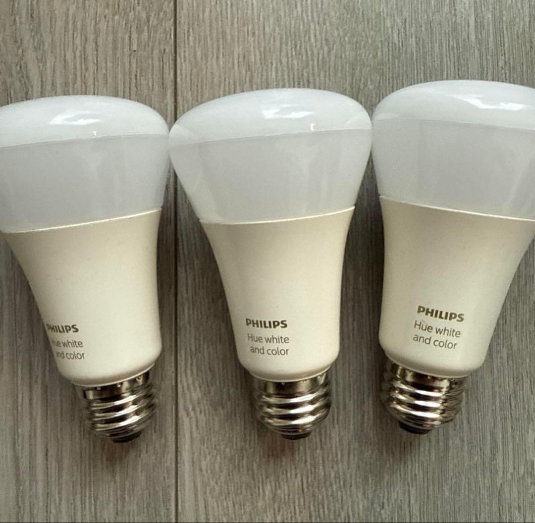 PHILIPS Hue huewhiteandcolor LED電球 3個セット