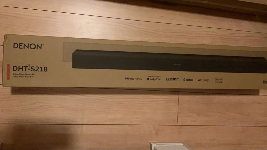 サウンドバーDHT-S218K ブラックデュアルサブウーハー内蔵 立体音響技術