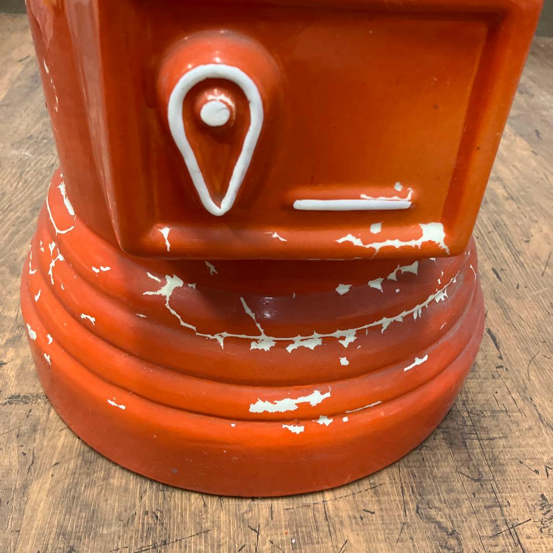 B-壁 昭和レトロ 大型郵便ポスト POST ポスト 郵便 手紙 レター 陶器製