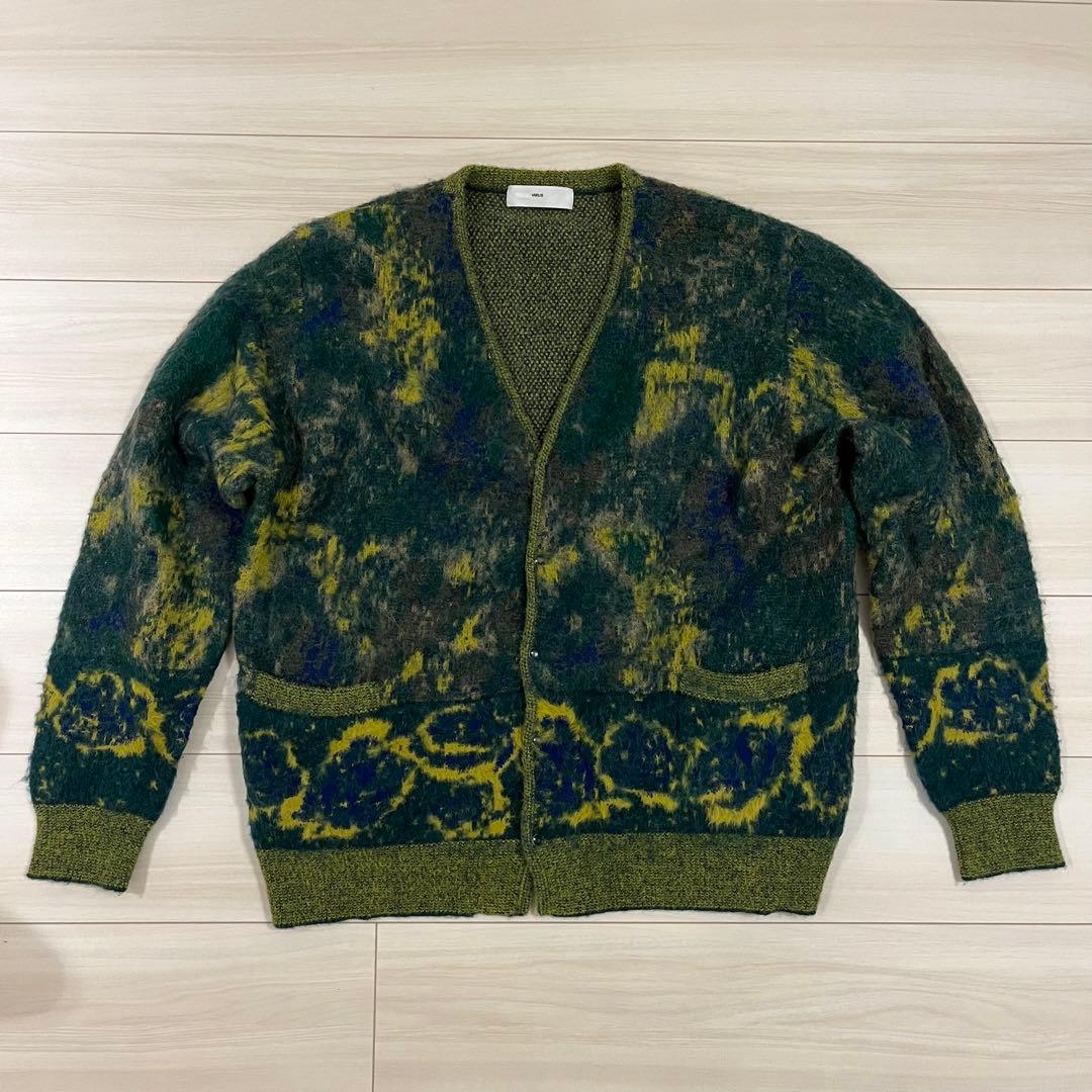 TOGA VIRLIS カーディガン グリーン イエロー