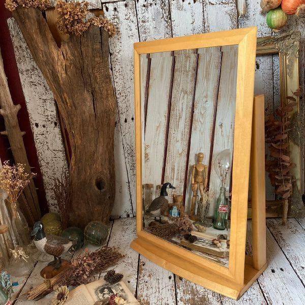 ヴィンテージ*メーベルトーコー*大型 スタンドミラー *コンソールミラー置き 鏡