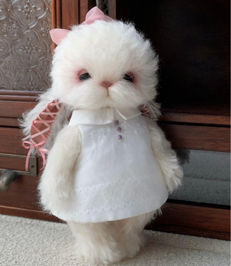 甘えん坊垂れ耳うさぎ ぬいぐるみ アーティストベア ハンドメイド 海外作家様