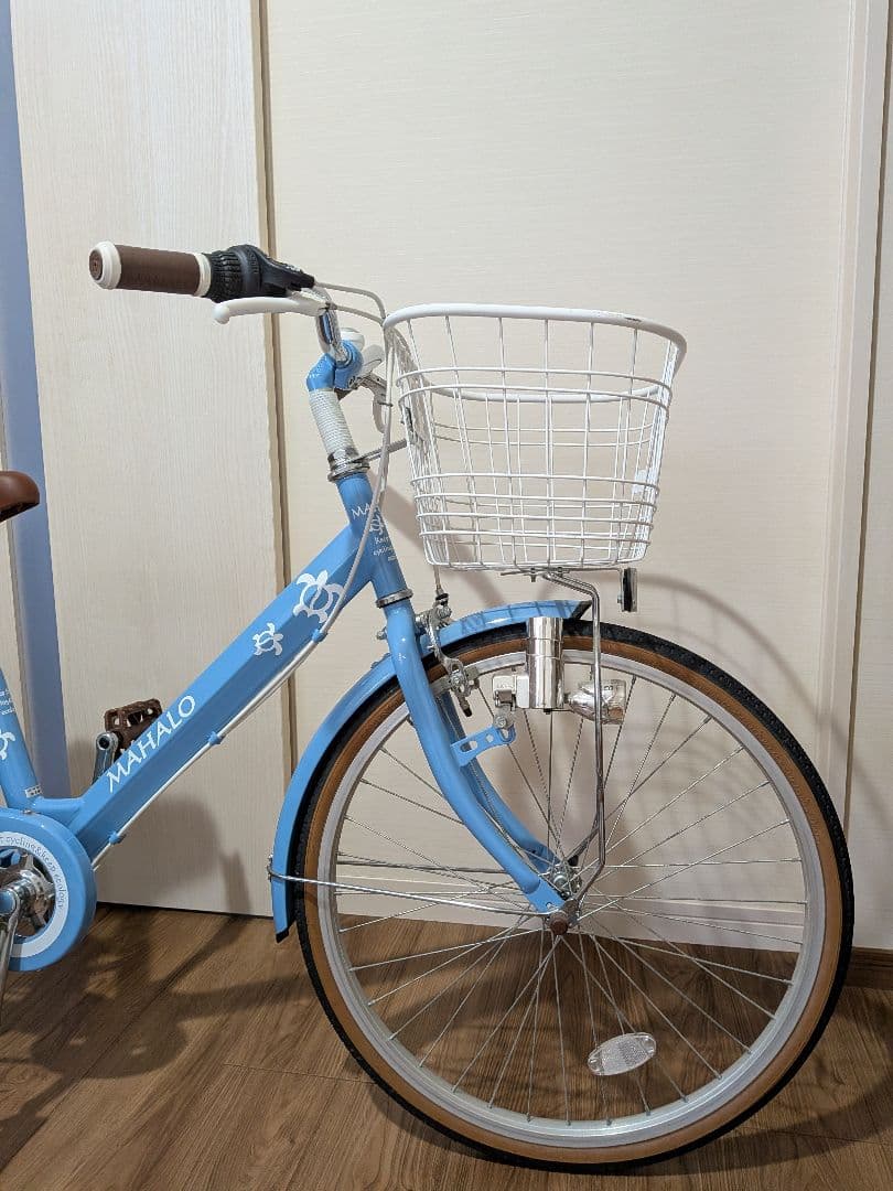 引取り限定！MAHALO 子供用自転車 　マハロジュニア　22型　ブルー　中古