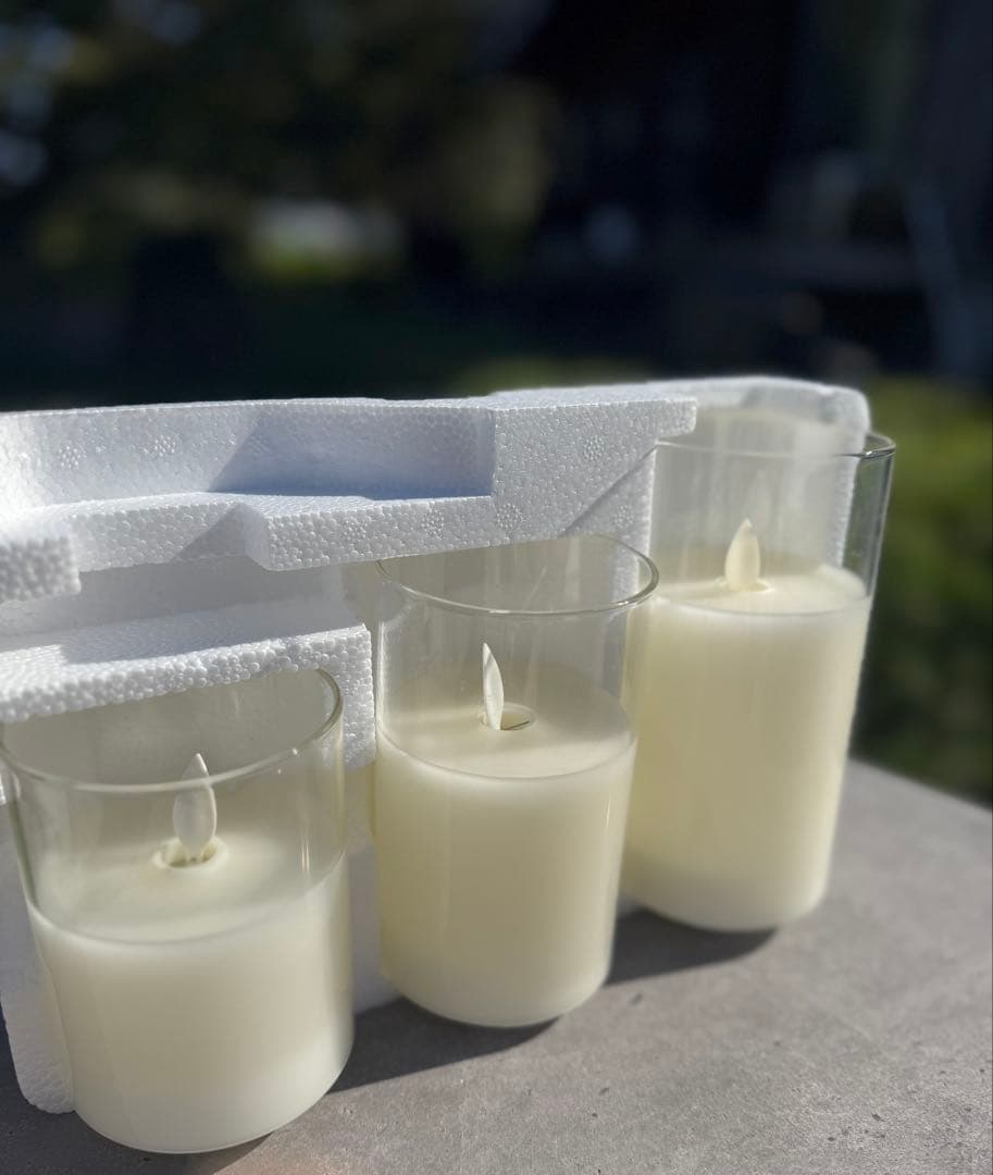 ★LEDキャンドル大中小3個セット×13箱　結婚式に