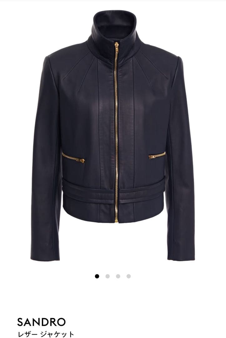 sandro ライダース レザー ジャケット