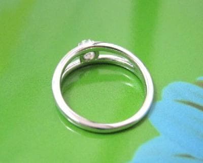 ◇２点セット ローズカットのリングとペンダントネックレス　ホワイトトパーズ流線