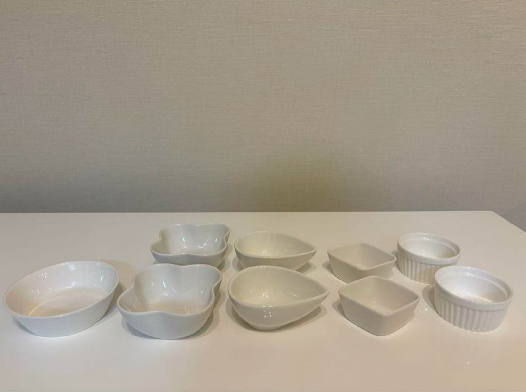 19点 【 オフホワイト 食器 】 平皿 中皿 取り皿 小鉢 ボウル 鍋