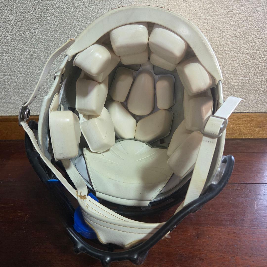 Riddell アメリカンフットボール ヘルメット ホワイトＬサイズパット付き