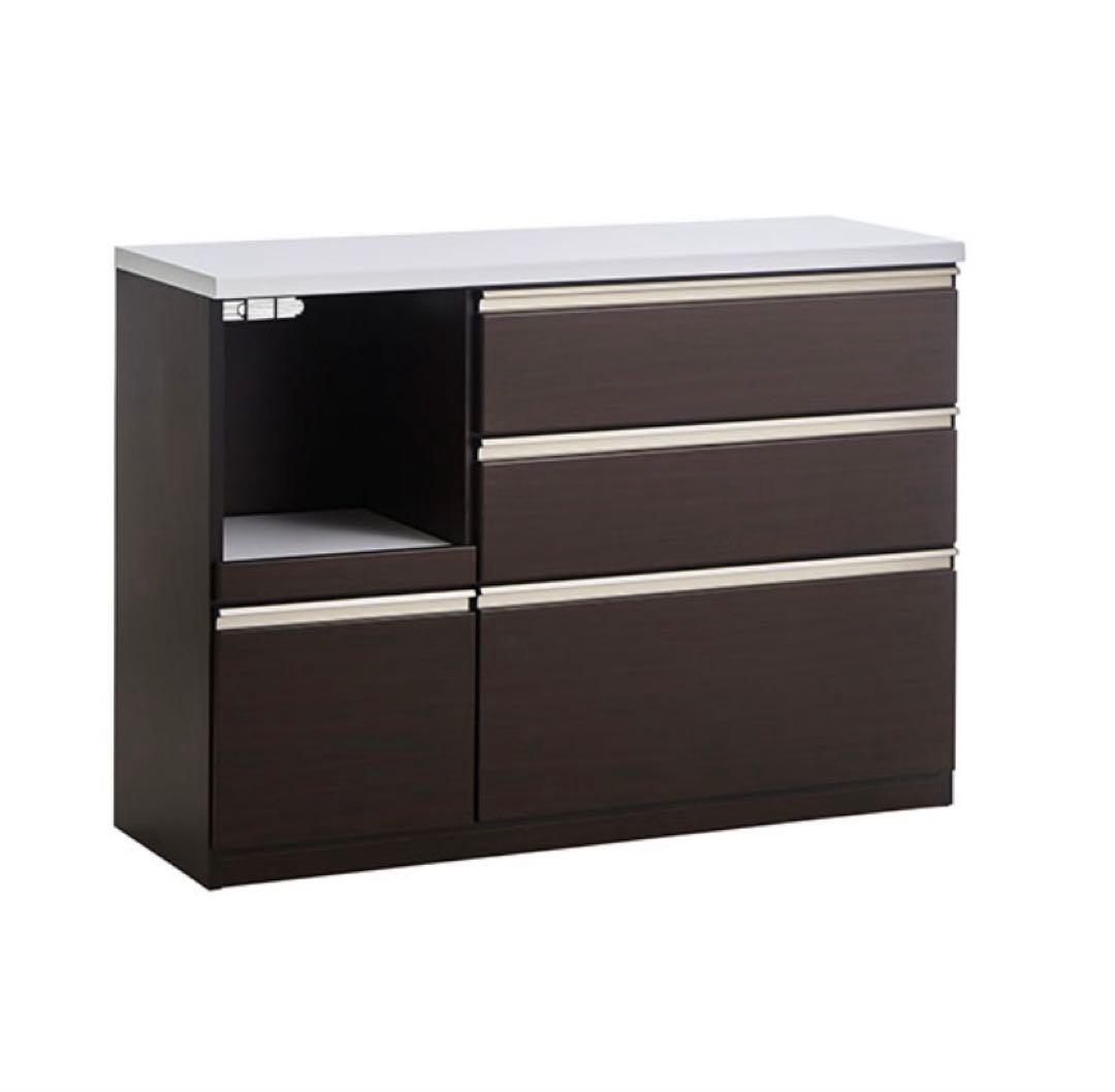 送料込 美品　完成品　キッチンカウンター レンジ台　120cm