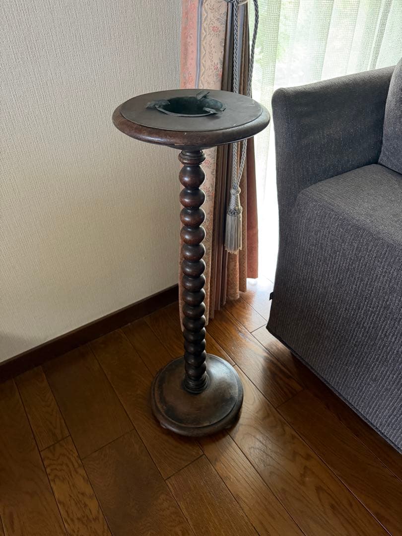木製灰皿スタンド 昭和レトロ