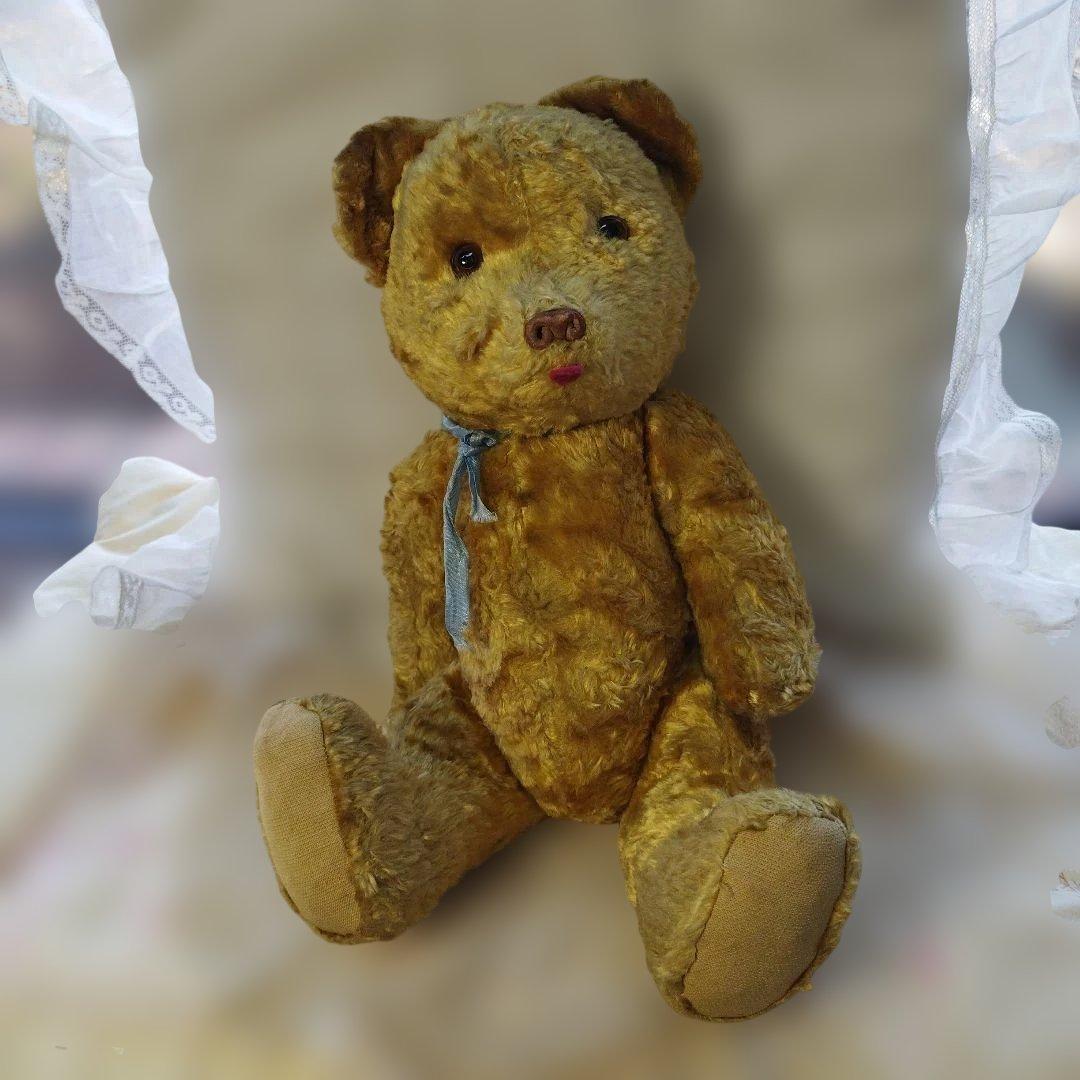 フランスアンティーク　 はちみつ色のテディベア