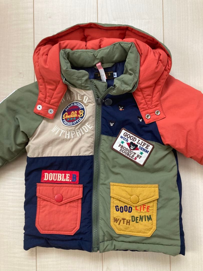 ミキハウス/ダブルビー　ダウン90センチ