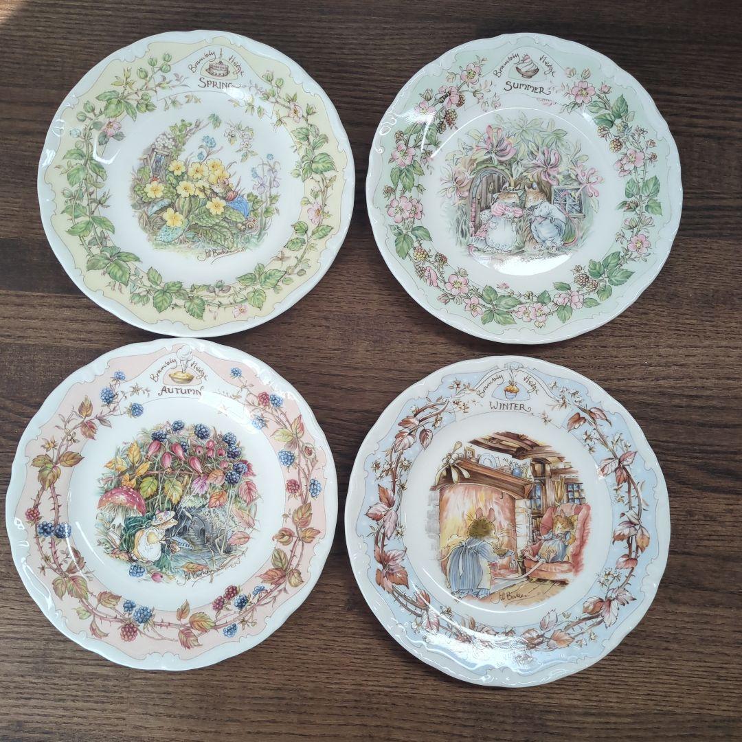 ロイヤルドルトン シーズンコレクション 春夏秋冬セット 4枚 プレート 皿 美品