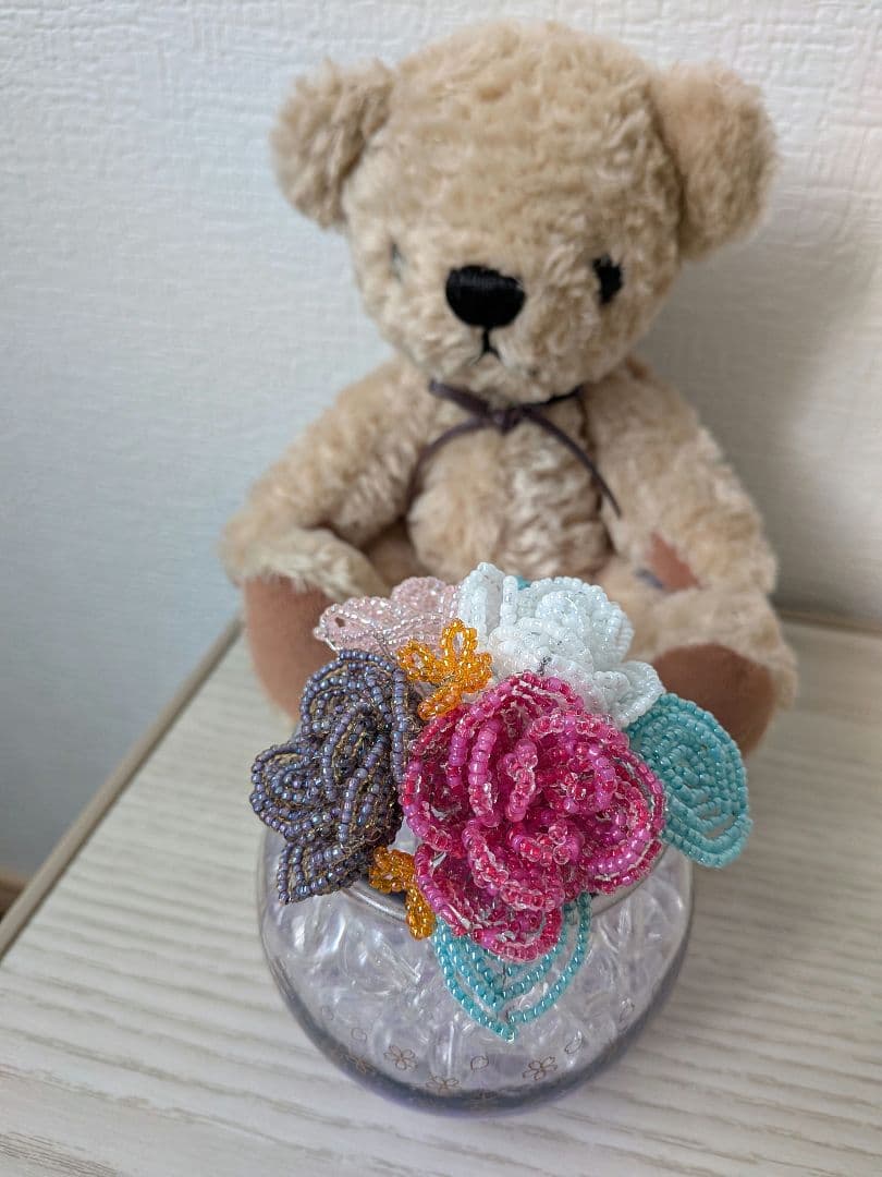 ✽Handmade✽Beads Flowers✽✽薔薇のブーケ✽