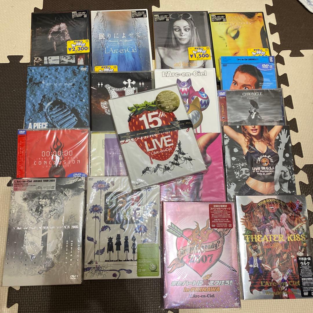 【L'Arc〜en〜Ciel】DVD 18枚セット　初期〜2008年頃まで