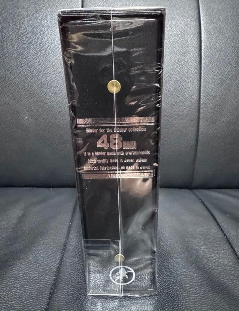 Y-DESIGN 48㎜ロゴバインダー◆A5ワイドタイプ◆クロコブラック