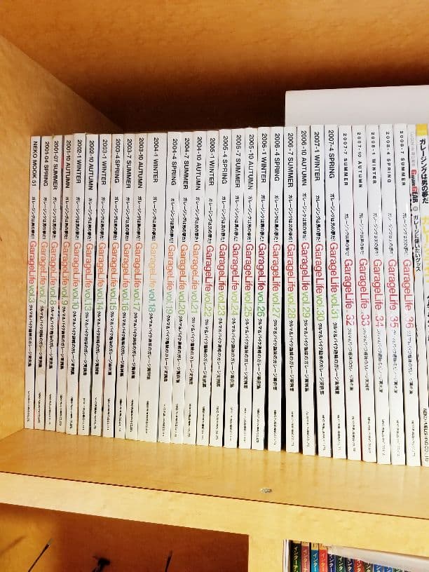 ガレージライフvol.7(2001年4月)～vol.36(2007年7月)