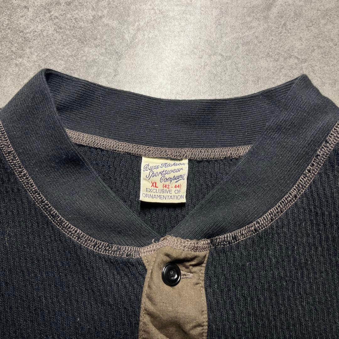 BUZZ RICKSON'S サーマルヘンリーネック XL 送料無料