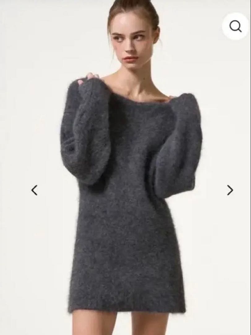 THE TOE グレー Richmond Angora Sweater