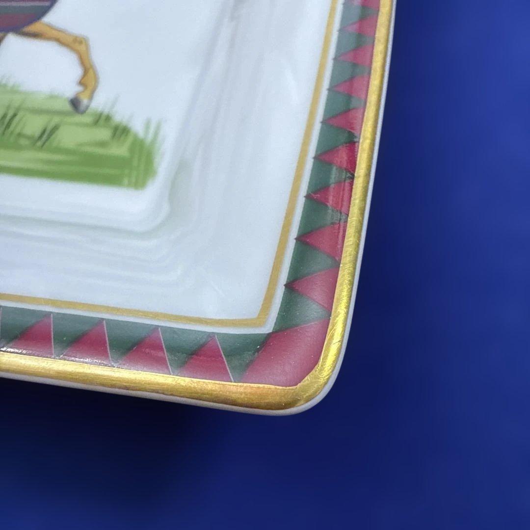 エルメスの馬のイラスト 陶器製灰皿